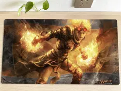 MTG Chandra Nalaar Playmat TCG CCG Playing Pad Trading Card Game Mat Mouse Pad - Image 1
