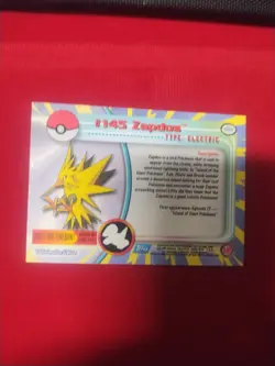 Topps Chrome Pokemon Zapdos #145 Rare Foil Card TCG TV Animation - Image 2