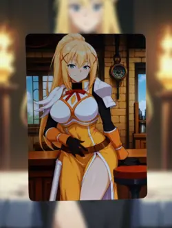 Darkness Konosuba Anime Waifu Sexy Goddess Doujin Lewd Hentai Card - Image 1