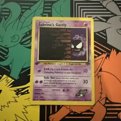 1st Edition Sabrina's Gastly 96/132 Gym Challenge Pokemon Card Rare D1 - Image 1