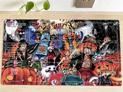 O-P Family Playmat CCG OPCG Mat TCG Trading Card Game Table Playing Pad & Bag - Image 1