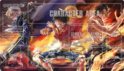 O-P Monkey D. Luffy & Ace Playmat CCG OPCG Mat Trading Card Game Table Pad Bag - Image 4