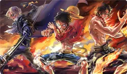 O-P Monkey D. Luffy & Ace Playmat CCG OPCG Mat Trading Card Game Table Pad Bag - Image 5