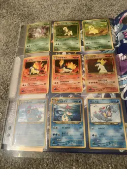 (LOT OF 2) 1999 Neo Genesis 9 Japanese Pokemon Cards With Binder - Promo Set - Image 2