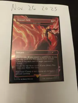 MTG Storm's Will Jeska's Will Rainbow Foil Secret Lair #1744 NM/M Condition - Image 4