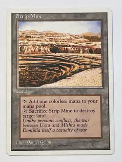 MTG Strip Mine LP Core Set 4th Edition Regular Magic The Gathering - Image 2