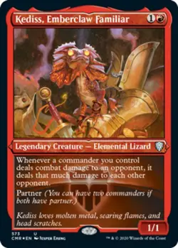 1x Kediss, Emberclaw Familiar - Foil Etched NM-Mint, English Commander Legends M - Image 1