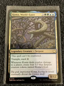 Magic The Gathering MTG - Koma, World-Eater Foil - FDN - Image 1