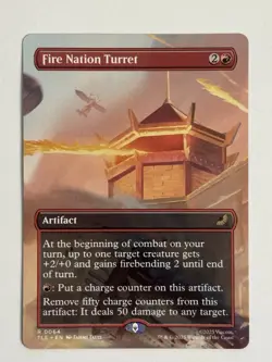 Fire Nation Turret 64 Borderless MTG Avatar: The Last Airbender Non-Foil - Image 1