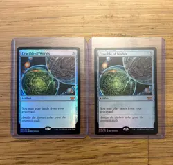 MTG-2x Foil Crucible of Worlds. Magic the Gathering Double Masters - Image 1
