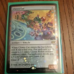 Light Play, English MTG Foil Clown Car - Galaxy Foil Unfinity Magic the Gatherin - Image 1