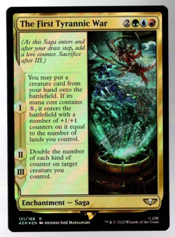 The First Tyrannic War 121/168 Rare Surge Foil Warhammer 40K MTG Near Mint - Image 1
