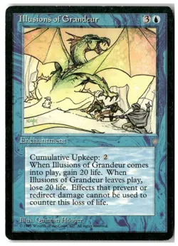 MTG Illusions of Grandeur - Ice Age Heavily Played English - Image 1