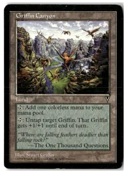 MTG Griffin Canyon - Visions Heavily Played English - Image 1