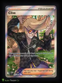2024 Pokemon Clive Paldean Fates 227/091 English Ultra Rare PSA 10 GEM MINT - Image 3