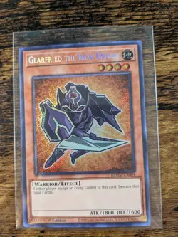 YU-GI-OH GEARFRIED THE IRON KNIGHT CHIBI BLMM-EN004 SECRET RARE - Image 1