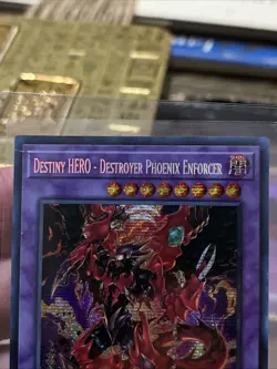 Yugioh Destiny HERO-Destroyer Phoenix Enforcer MP22-EN209 NM 1st Ed Secret Rare - Image 2