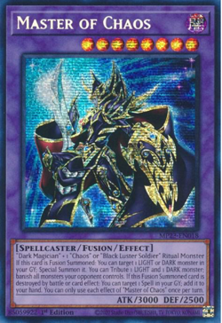 Master of Chaos Prismatic Secret Rare MP23 1st ED NM Yugioh - Image 1