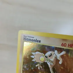 SMEAR ERROR MP 1st Edition Hitmonlee 7/62 Cigar Holo Rare Fossil Pokemon Card - Image 4