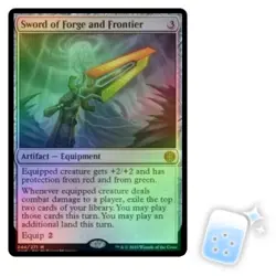 FOIL SWORD OF FORGE AND FRONTIER Phyrexia: All Will Be One ONE Magic MTG CARD - Image 1