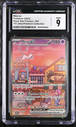 CGC 9 Mint | Pokemon 2023 SVP Promo 151 Ultra-Premium Collection Mew ex 053 Card - Image 1