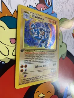 Pokemon Card Machamp 8/102 1st Edition Base Set Holo Foil Vintage Rare WOTC - Image 2