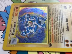 Pokemon Card Machamp 8/102 1st Edition Base Set Holo Foil Vintage Rare WOTC - Image 3