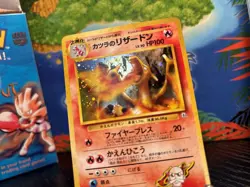 Blaine’s Charizard No 006 Pokemon Japanese Gym Challenge Holo Rare Card NM SWIRL - Image 2