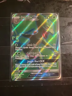 Pokemon TCG Sceptile GX Lost Thunder 196/214 Holo Full Art Ultra Rare Card - Image 2