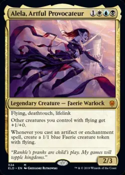 Alela, Artful Provocateur -Foil Near Mint MTG Throne of Eldraine - Image 1