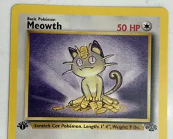 1st Edition Meowth 56/64 - Jungle Set - WOTC - Pokemon Card - 1999 NM Vintage - Image 3