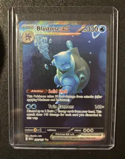 Pokemon TCG Scarlet & Violet 151 Blastoise EX SIR Holo Card 200/165 Rare - Image 1