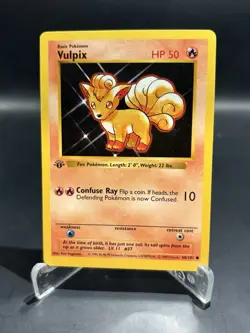 Pokemon Vulpix 68/102 1st Edition Shadowless Base Set Card ???? - Image 1