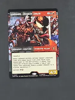 MTG ~ Carnage Crimson Chaos FOIL~ borderless ~ Spiderman ~ pack fresh - Image 1