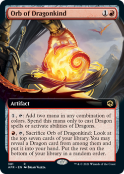 1x Orb of Dragonkind - Extended Art - Adventures In The Forgotten Realms - Near - Image 1