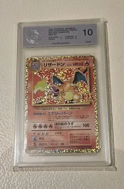 Charizard Holo 25th Anniversary PSG 10 Promo Pokemon Japanese 001 PSA GEM MINT ! - Image 1