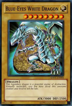 Blue-Eyes White Dragon - SDDC-EN004 - Common - Unlimited - Lightly Played - Image 1