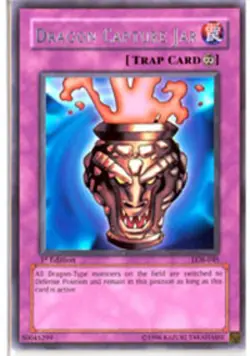 Dragon Capture Jar - LOB-045 - Rare - Unlimited Edition - Damaged - Image 1