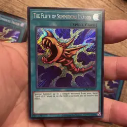 X3 The Flute Of Summoning Dragon LCKC-EN027 Unlim Secret Rare NM +Bonus FREESHIP - Image 4