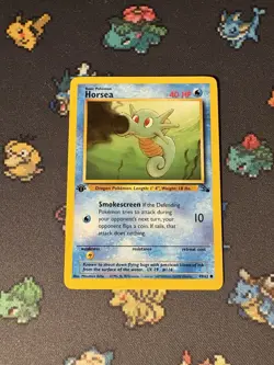 Pokemon Cards Horsea 49/62 Fossil FIRST EDITION WOTC - (NM) - Image 1