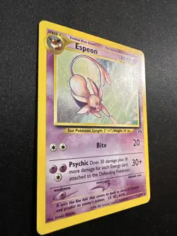 Espeon Neo Discovery TCG 1/75 Holo Unlimited Rare Card Pokemon English - Image 2