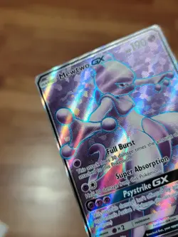 MEWTWO GX 72/73 Full Art Shining Legends Ultra Rare Pokemon Card LP - Image 2