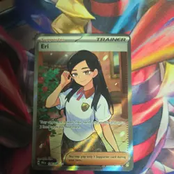 Eri 136/131 Prismatic Evolutions Holo Full Art Ultra Rare Pokemon Card NM/M - Image 1