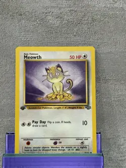 Pokemon Card Meowth Jungle 1st Edition Common 56/64 Near Mint - Image 2