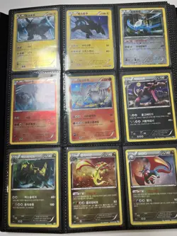 Pokemon Card lot binder collection Korean BW B&W DP XY Holo Rare Promo Old Back - Image 5