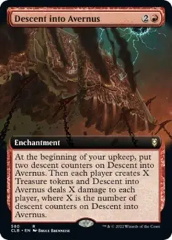 MTG English Descent into Avernus (Extended Art) NM Normal - Image 1