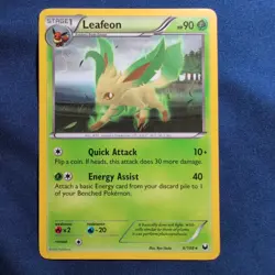 Pokemon 2012 Light Play Leafeon 6/108 Dark Explorers Rare Card - Image 1