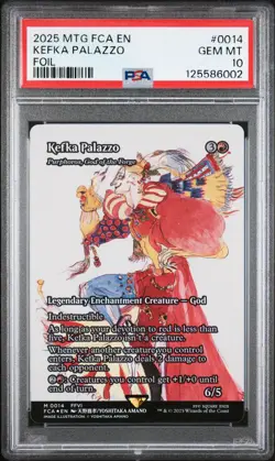 2025 MTG FINAL FANTASY: THROUGH THE AGES FOIL #0014 KEFKA PALAZZO PSA 10 - Image 1