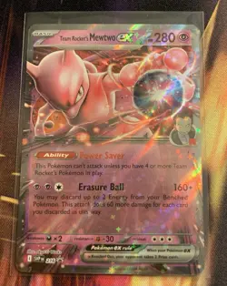 Pokemon TCG Team Rocket’s Mewtwo EX 216 Black Star Promo NM - Image 1