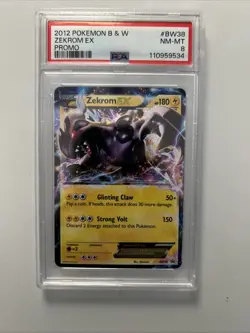 Pokemon 2012 B W Promo Zekrom EX #BW38 PSA 8 Rare Card - Image 4
